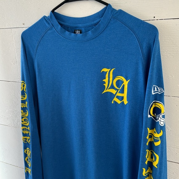 NFL New Era LA Rams Long Sleeve Men’s Sz M - Picture 4 of 6